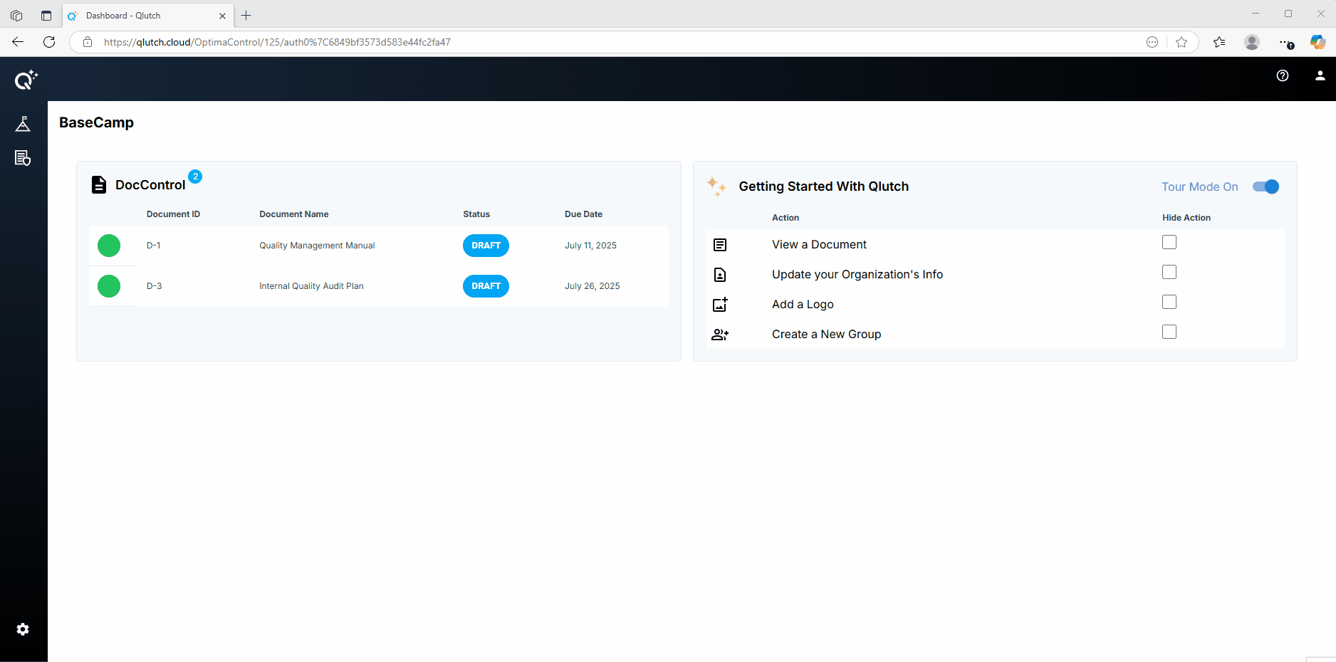 1. BaseCamp Document Location