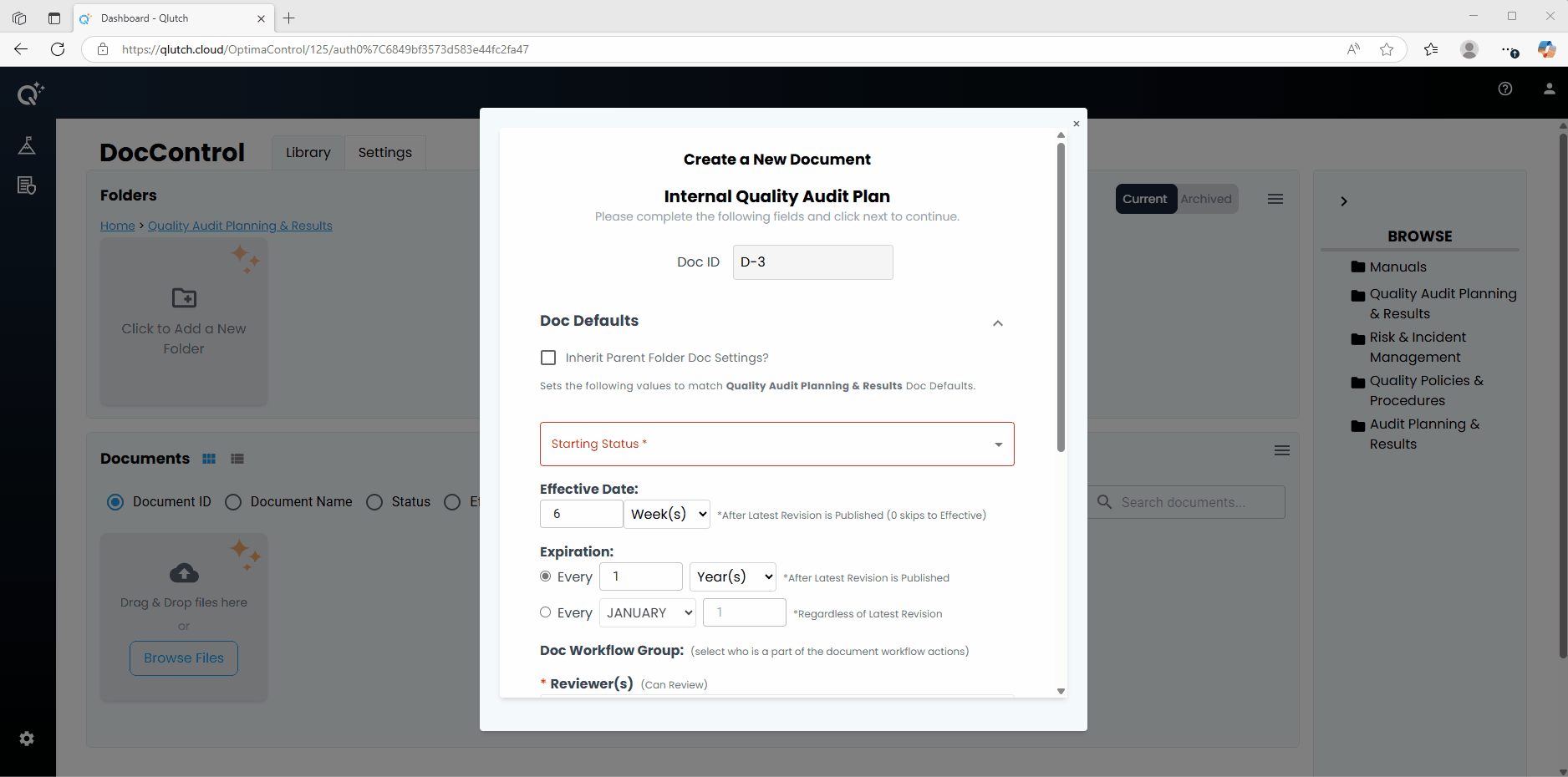 1. Configuring Settings