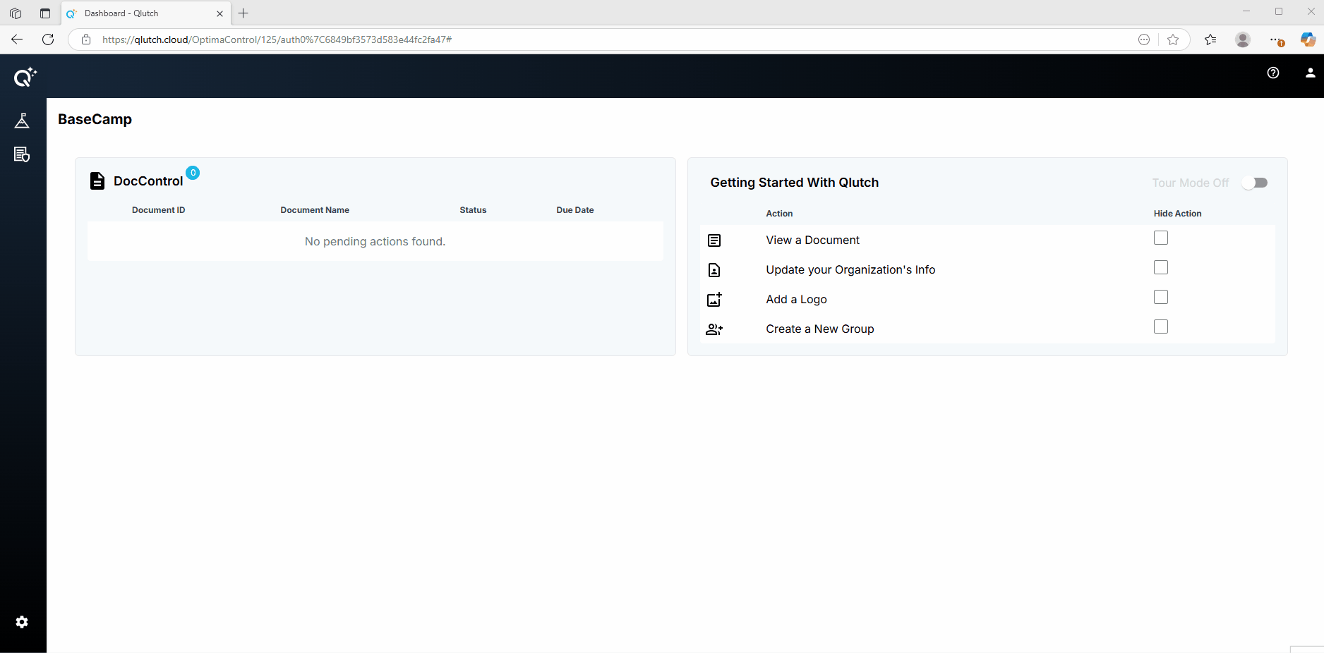 1. Navigate to Doc Control