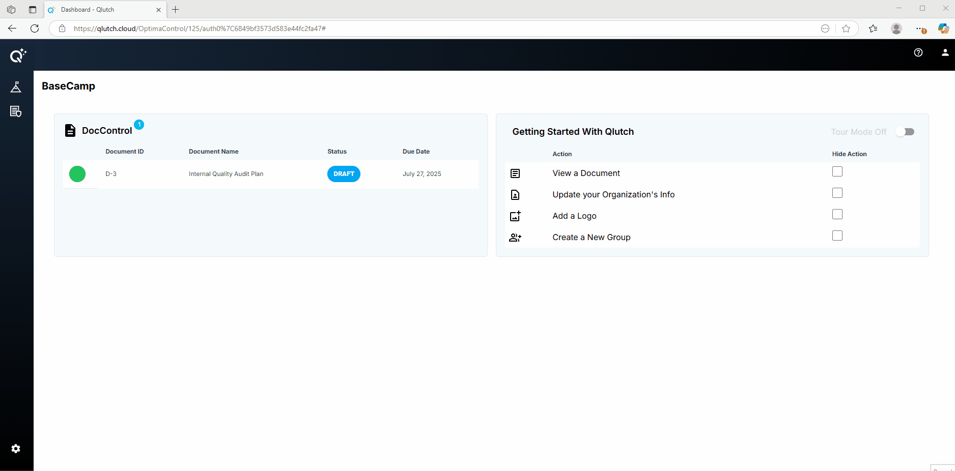 1. Navigate to DocControl