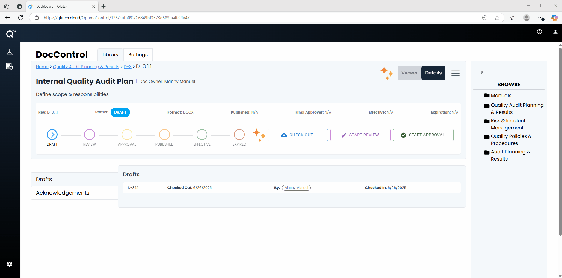 2. BaseCamp Hamburger Menu