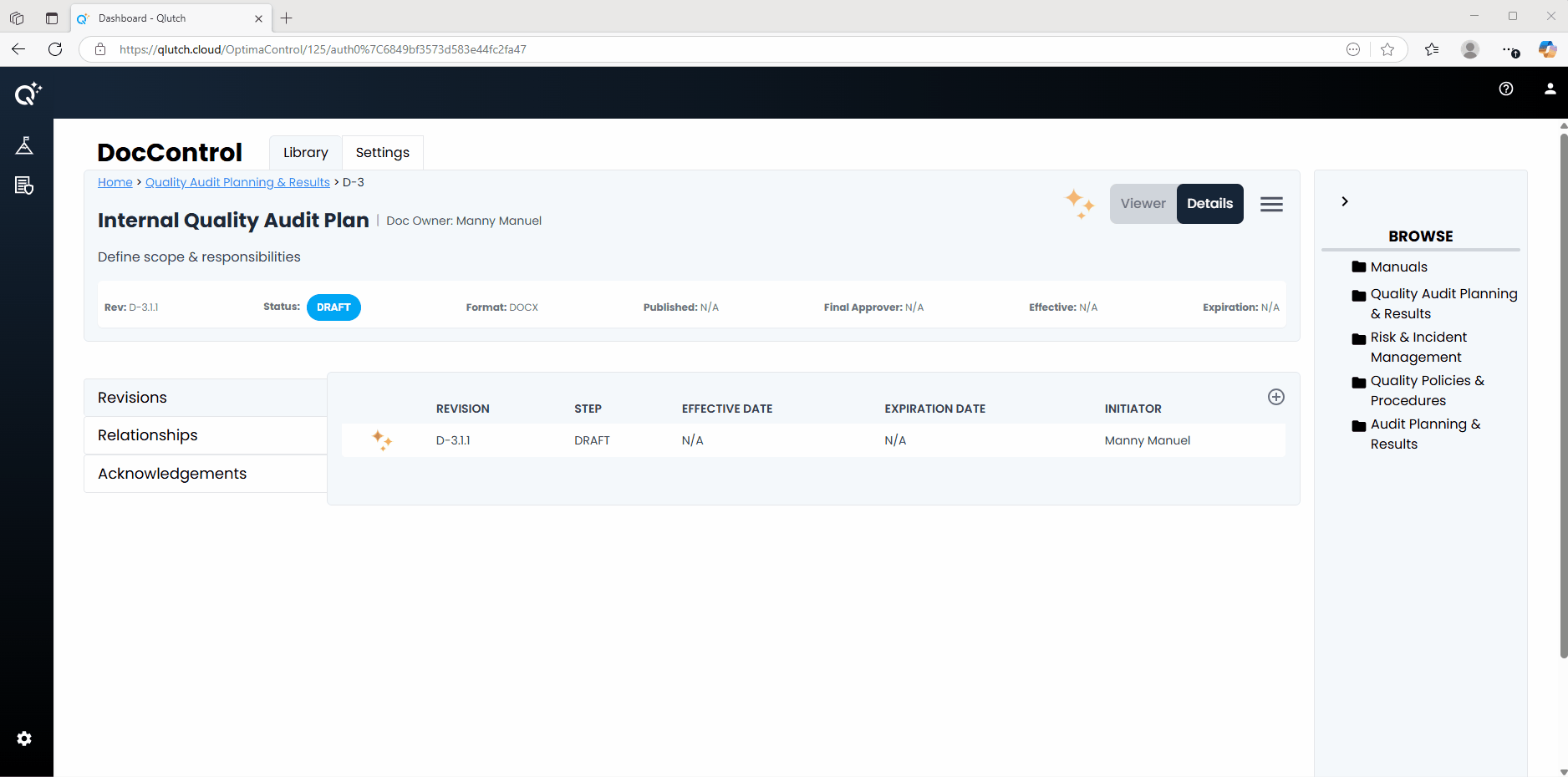2. Doc Revision Instance