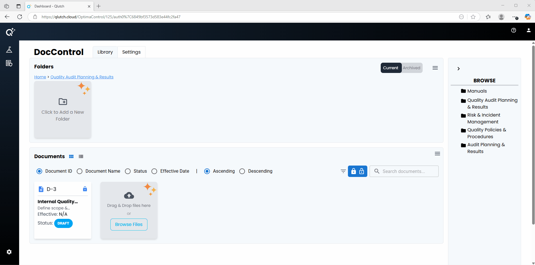 2. DocControl Find Document