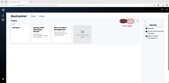 2. View Toggle
