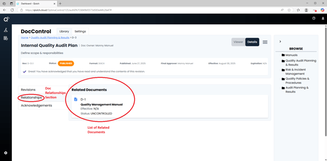 3. Doc Relationships Screenshot-3