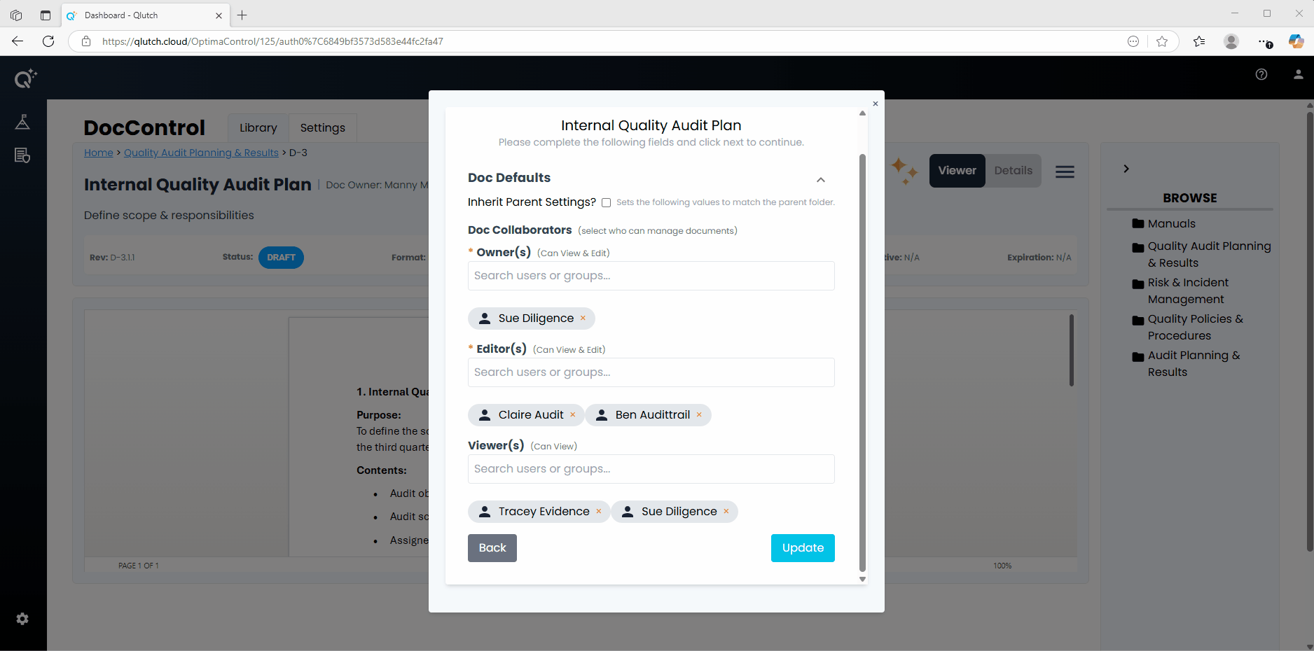 Document Settings