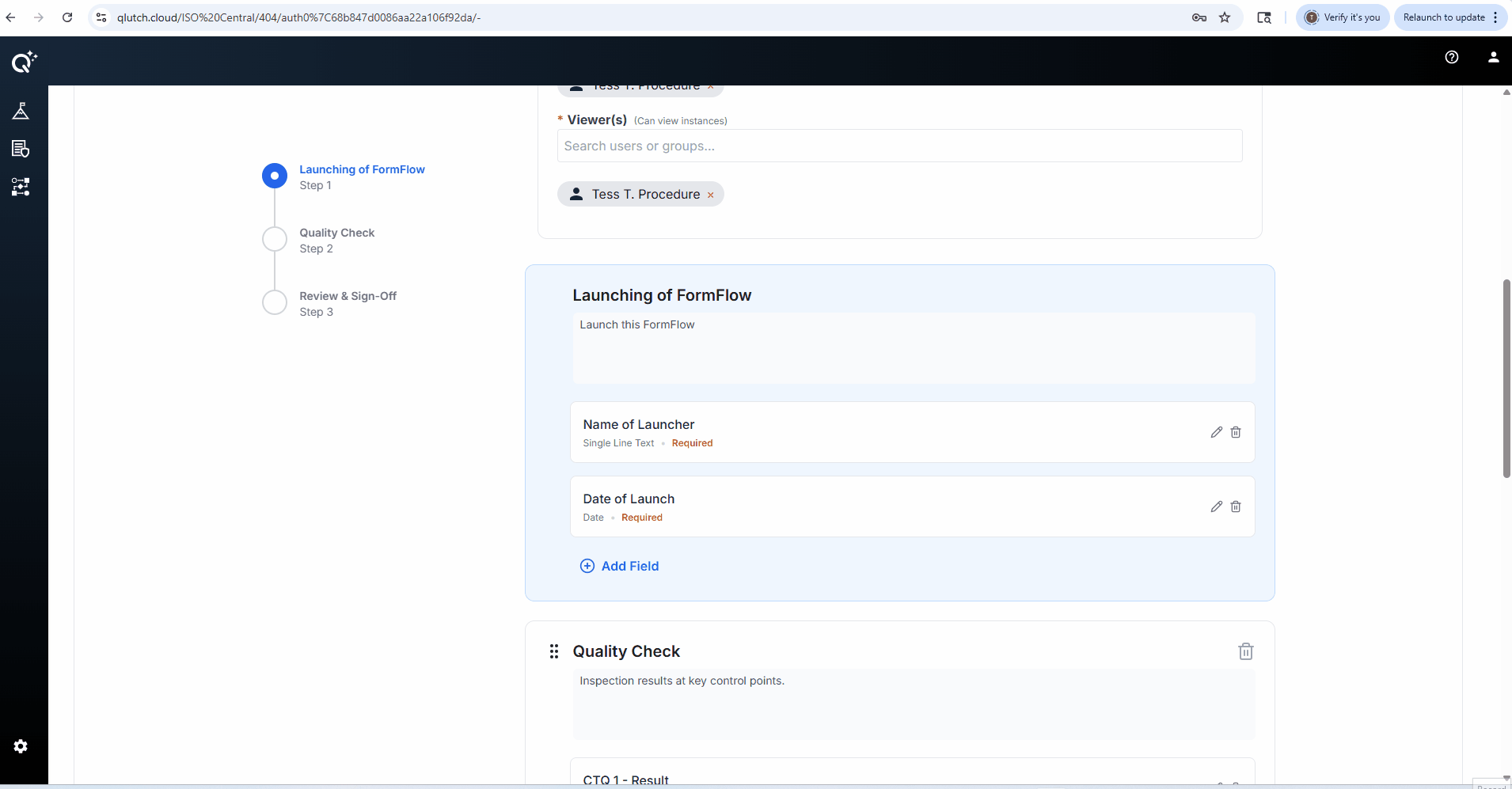 Creating FF_Adding Display Name Field to Launch Step