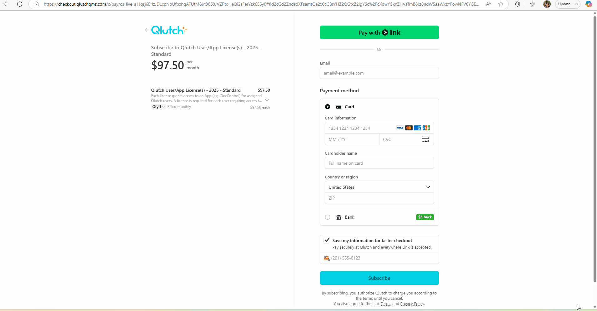 Enter Amount of Licenses to Purchase