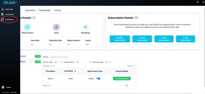 FormFlows App no longer locked