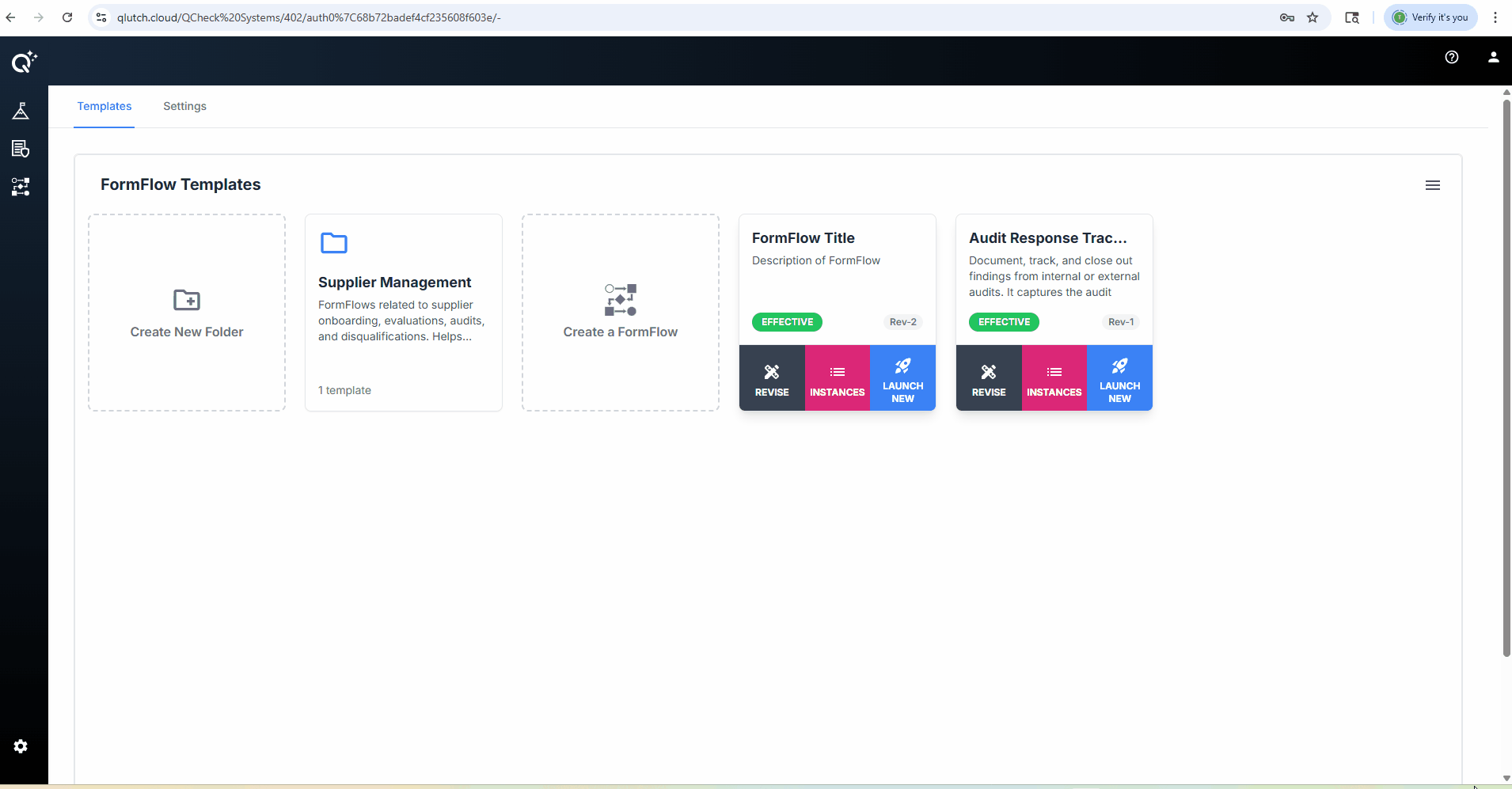 Launch New from Instances Page