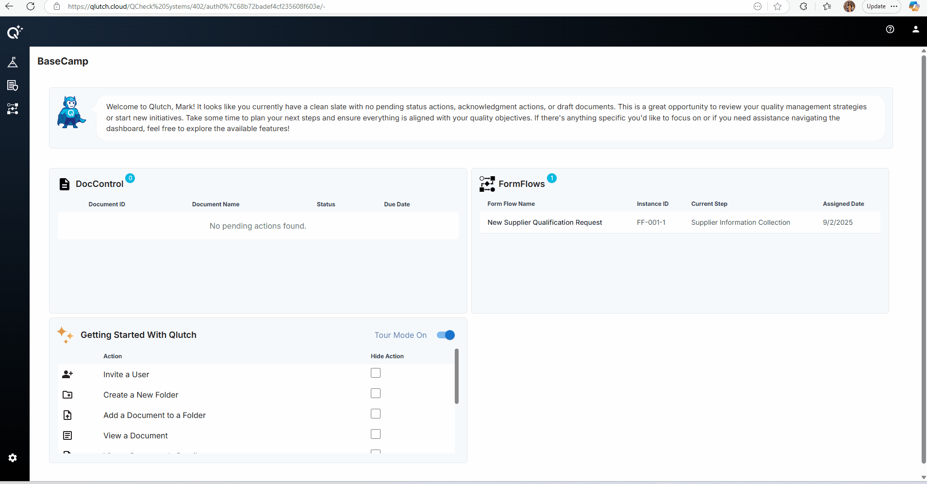 Navigate to FormFlows